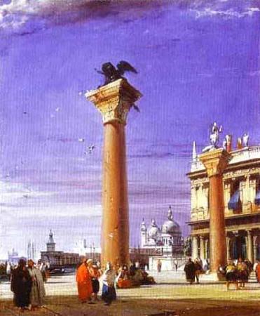 Richard Parkes Bonington St. Mark's Column in Venice oil painting image